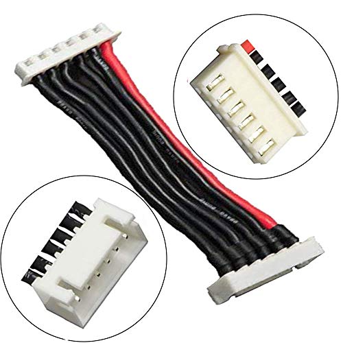 2S/3S/4S/5S/6S Battery Balance Charger Silicone Wire Extension Lead JST-XH Connector Adapter Plug Battery Wire Balance Leads Extension Cable for Li-Po Batteries(5s)