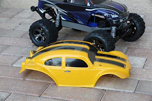 SummitLink Custom Body Yellow Bumblebee Style Compatible for 1/10 Scale RC Car or Truck (Truck not Included) STB-BEE-01