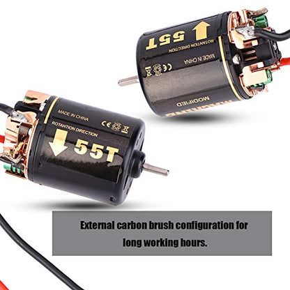 RC Brushless Motor,35T 45T 55T Universal RC Model Car 540 Brushless Motor for Big Trucks Climbing Car Model Motor Replacement Accessory (55T),RC Motors - size: 55T