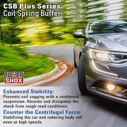 RubberShox CSB Plus, Size B+, Coil Spring Buffer/Spacer | 60A hardness, universal fitment - color: CSB Plus, size: B+