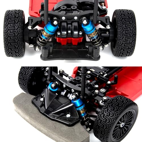 62MM Oil Shock Absorbers Upgrade Compatible with 1/10 RC Cars | Fits Tamiya TT-01/02 / Losi 1/10 / Hyper Go - Oil Damper Upgrade - Blue - color: Blue