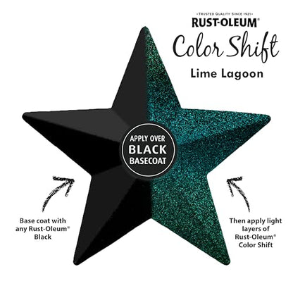 Rust-Oleum 398585-6PK Color Shift Spray Paint, 11 oz, Lime Lagoon, 6 Pack - color: Lime Lagoon, size: 11 oz (Pack of 6)