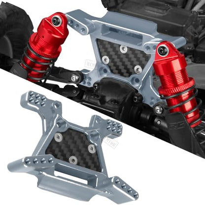 Upgrades Part for 1/10 Rustler 4x4 (VXL),Alloy RC Shock Absorber,Suspension Arm,Caster Block,Steering Blocks,Rear Stub Axle Carriers,Steering Bellcranks,Shock Tower,Titanium - color: Titanium - Upgrades