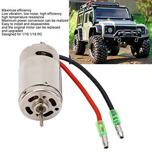 RC Motor, 390 Brushed Motor High Torque Electric Brushed Motor for 1/16 1/18 Remote Control Cars