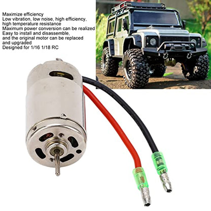 RC Motor, 390 Brushed Motor High Torque Electric Brushed Motor for 1/16 1/18 Remote Control Cars