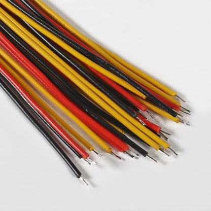 10Pairs JST-XH Connector Kit, XH 2.54mm 3 Pin Header Male and Female Connectors Plug Adapter with Flat Wire Cable 200mm 26AWG Compatible with JST XH (3P) - color: 3P