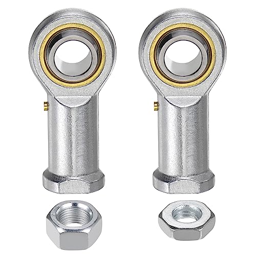 uxcell PHSB12 3/4 Inch Female Rod End Bearing Set - 2pcs of 3/4-16 Left and Right Hand Thread Rod Ends with Jam Nut - size: 3/4