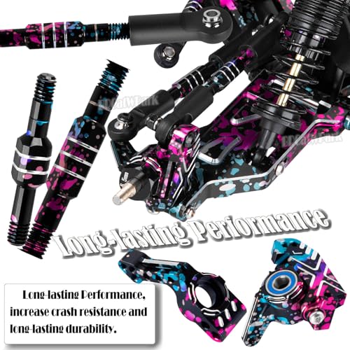 RC Upgrades Part for 1/10 Slash 2WD,Suspension Arm,Shock Absorber,Drive Shaft,Caster Block,Steering Blocks,Stub Axle Carriers,Steering Bellcranks,Links,Shock Tower,Front Bulkhead,Colour - color: Colour - (Upgrades)