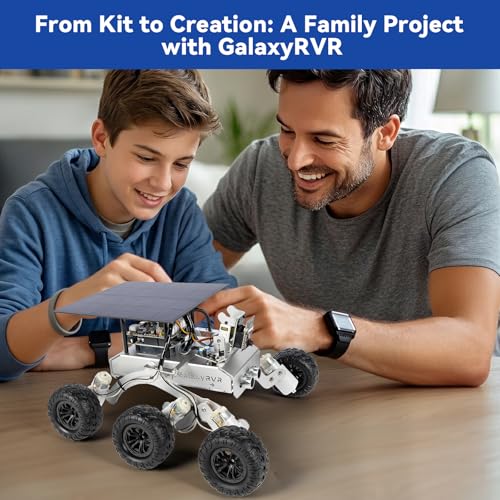 SunFounder GalaxyRVR Mars Rover STEM Kit for Arduino, Compatible with Uno R3, Rocker-Bogie Suspension,Scratch,C,Camera, FPV, for Students, Educators, Engineers