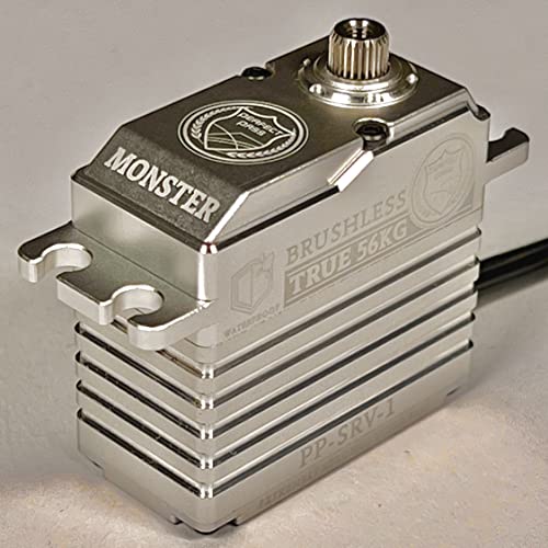 Monster 56KG Waterproof Brushless High Torque HV Ultra Fast Digital Servo Full Metal Gears for RC CAR Extremely Precise/Shockproof Rc Car Servo Watch Video!