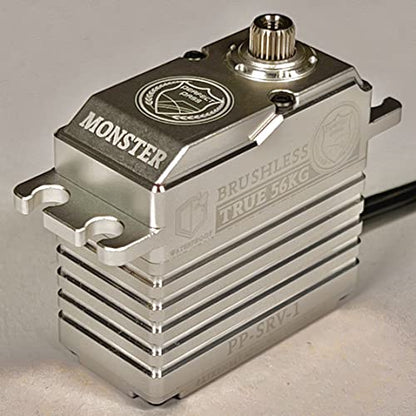 Monster 56KG Waterproof Brushless High Torque HV Ultra Fast Digital Servo Full Metal Gears for RC CAR Extremely Precise/Shockproof Rc Car Servo Watch Video!