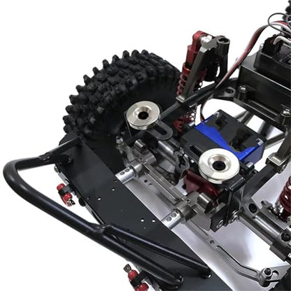 RC Crawlers Components For Axial 1:10 For SCX10 90046 D90 4PCS RC Car Shell Body Mount Metal L-Bracket With Magnet Modification RC Crawler Car Accessories