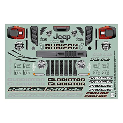 Pro-Line Racing 1/10 Jeep Gladiator Rubicon Clear Body Granite PRO357500 Car/Truck Bodies Wings & Decals