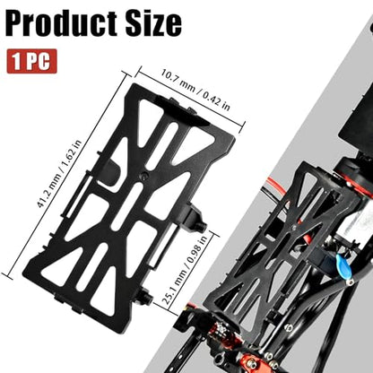 SCX24 Battery Holder Tray Upgrade for 1/24 RC Crawler Axial SCX24 C10 Bronco Deadbolt JLU CRC B-17 Upgrade Parts, Durable and Light Weight Electronics Battery Mounts