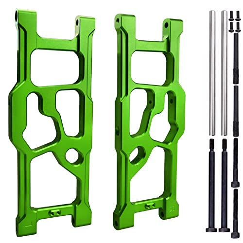 Aluminum Rear Lower Suspension Arms for ARRMA Kraton 8S BLX 1/5 Scale RC Truck (1 Pair), Replaces ARA330590 Upgrades (Green) - color: Green