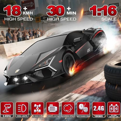 Remote Control Robot Dog Toy 2.4GHz 8WD All-Terrain Gesture Sensing Stunt RC Cars RTR Climbing Robot Dogs+Remote Control Car 1:16 RC Drift Car 4WD High Speed Drift RC Cars 2.4Ghz Racing Sport Toy Cars