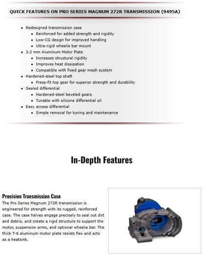 TRA9495A, Pro Series Magnum 272R Transmission