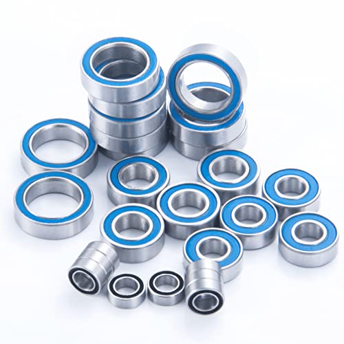 26PCS Complete Blue Ball Bearings Kit for Tekno EB410&ET410&EB410.2 | ET410.2 Upgrade Parts