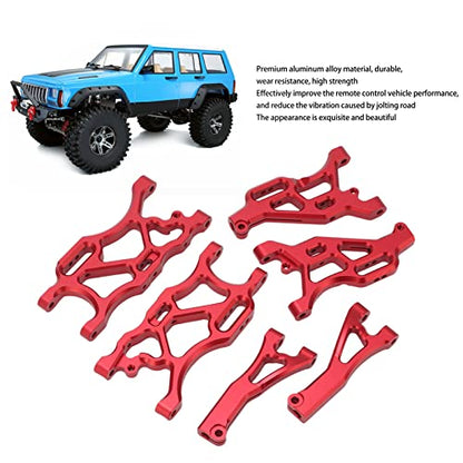 RC Suspension Arm Set, RC Front Rear Swing Arms with Ball Compatible for ARRMA 1/7, for Infraction 6S, for 6S 1/8 RC Cars (Red) Body Parts