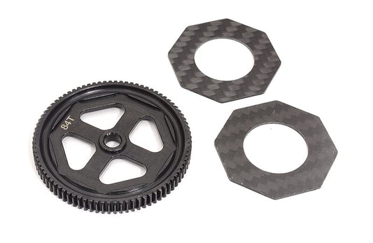 Integy Billet Machined 84T Steel Spur Gear for Losi 1/10 22S Drag, SCT & ST