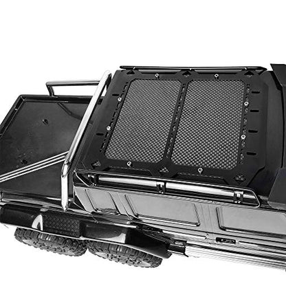 RCLions Metal Roof Rack with Carbon Fiber Panel Upgrades Parts for TRX6 G63 TRX4 G500 1/10 RC Crawler Car Body Accessories