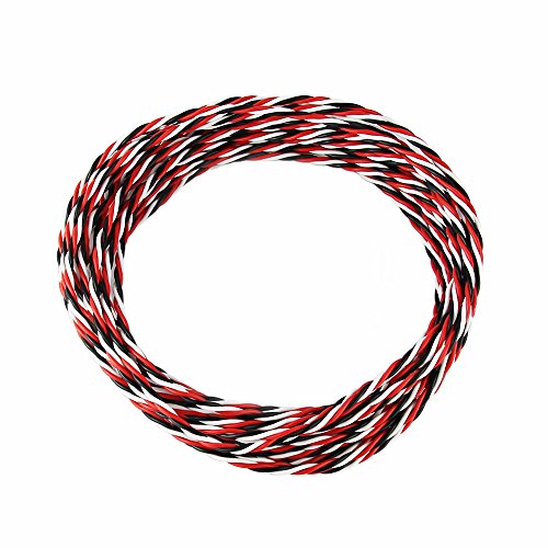 32 feet 26AWG 26# Twist Servo Extension Cable Futaba Twisted Wire Lead for RC Airplane Accessories