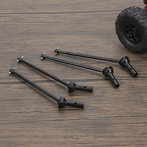 RCAWD Front Rear CVD Driveshaft 142mm #45 Steel for Arrma Mojave 6S BLX RTR EXB Roller Upgrade Parts (Black)