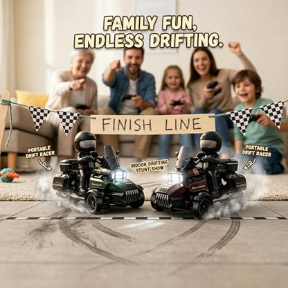 1:43 Scale 3-Wheel Drive RC Drift Car, Full Proportional Steering Servo, High-Speed Drifting, Multifunctional Remote Controller, Optional Knight Rider Figure, Premium Glossy Finish for Adults (BLACK) - color: Black