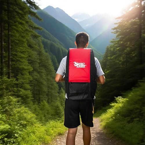  RC Backpack,RC Car Storage Bag,Multi Pockets Duffel Bag Carrying Case for 1/8 & 1/10 RC Car SCX10 Capra Wrangler TRX4 E-REVO VS4 BRX01 TF2 D90 CC01 YK4082 RGT EX8619 (Red) - color: Red