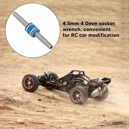 RC Car Hex Socket Wrench, 4.5mm 4.0mm Hex Socket Wrench Spanner Nut Driver for 284161 1/28 RC Car