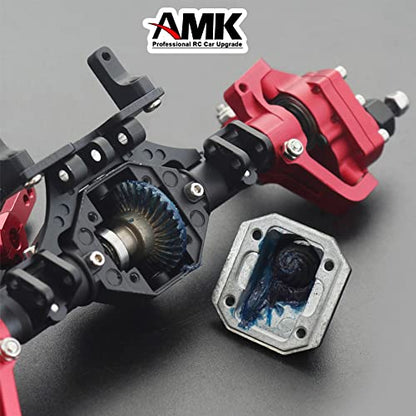 RC Car Bevel Gear, Stainless Steel Heavy Duty Bevel Gear Set 24T/27T/30T/33T for Axial AR44 RC Car SCX10 II Axle Portal Spare Parts (24T/8T Bevel Gear)