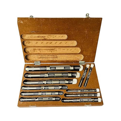 Adjustable Hand Reamer Tool H4 to H14 Sizes - 15/32" to 1-1/2” Reaming Tool for Precise Hole Finishing with 6 Carbon Steel Blades - Hand Tools Reamers for Metal & Wood - 11.90mm - 38.10mm | 6 Expandable Blades, Carbon Steel Build, 11.90-38.10mm Range, Pre