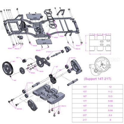 RC Carbon Fiber LCG Chassis Frame Upgrades Part for 1/10 SCX10 SCX10 II Capra 1.9 UTB & Other DIY Builds RC Crawler,Front Mounted Transmission LCG Chassis Kit,Cab Body Mount Brace,Black - color: Black - (Carbon Fiber)