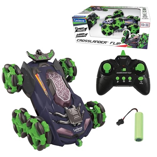 LEXiBOOK, Crosslander Flip RC Car, RC45 | 360° stunts, Smoke jet, 6 wheels, Rechargeable - style: Crosslander Flip