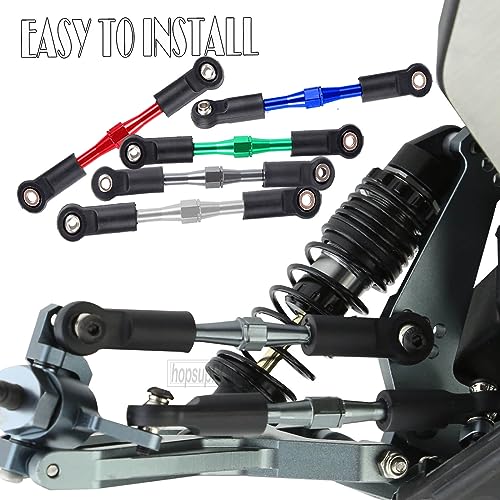 Adjustable Turnbuckles Upgrades Part for 1/10 Slash/Rustler/Stampede/Bandit VXL 4WD, Adjustable Turnbuckles Camber Links Toe Link,7PCS Navy Blue - color: Navy Blue/7pcs