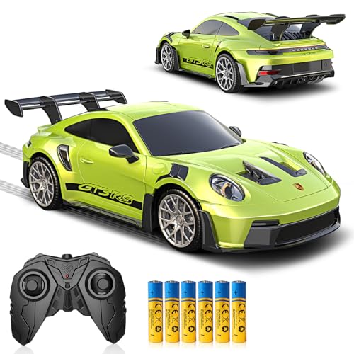 AEROQUEST 1:16 Porsche Remote Control Car -911 GT3 RS-Green - color: Green Porsche 911 Gt3 Rs