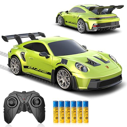 AEROQUEST 1:16 Porsche Remote Control Car -911 GT3 RS-Green - color: Green Porsche 911 Gt3 Rs