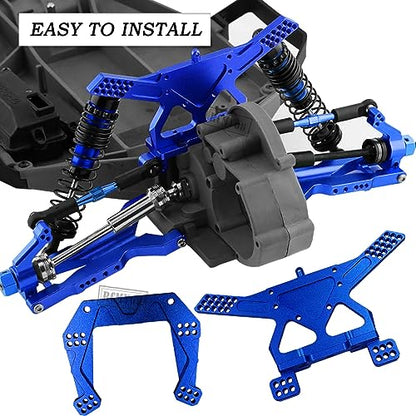 Upgrades for 1/10 Slash 2WD(VXL),RC Shocks,Suspension Arm,Caster Block,Steering Blocks,Stub Axle Carriers,Steering Bellcranks,Shock Tower,Camber Links,Drive Shaft,Hex Hub Adapters,Navy Blue - color: Navy Blue - Upgrades