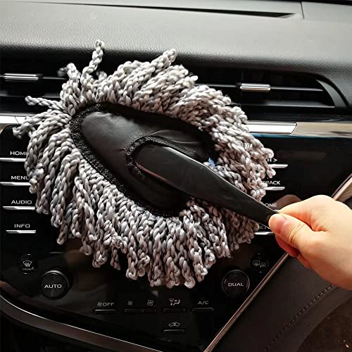 IPELY 3 Pack Large Microfiber Car Duster Exterior Scratch Free with Extendable, Car Duster Interior Multipurpose dust Cleaning - size: Interior and Exterior Duster (Kit)