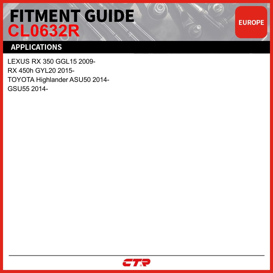 CTR CL0632R [OE Supplier] Front Right, Rear Right Stabilizer Bar Link Compatible with LEXUS, TOYOTA Vehicles - Replaces 48802-48010, 48802-0E010, K750419
