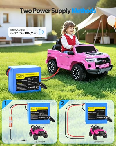 12V 15Ah Rechargeable Battery Pack with Charger, Replacement Lithium Battery Compatible with 12 Volt Devices RC Car, LED Light Strip, DIY, Boat, Robot, CCTV Camera