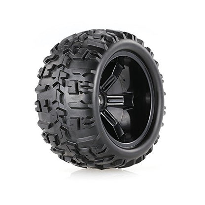 Goolsky 2pcs 3.6 Inch 150mm Monster Truck Wheel Rim and Tire for 1/8 Traxxas HSP HPI E-MAXX Savage Flux ZD Racing RC Car