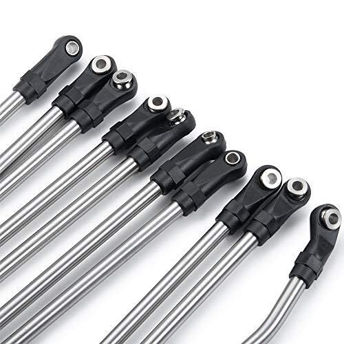 Steel 313mm Wheelbase Links End Rod RC Linkage for AXIAL SCX10-II | 1/10th SCX10-2 RC Crawler Car Upgrade Parts