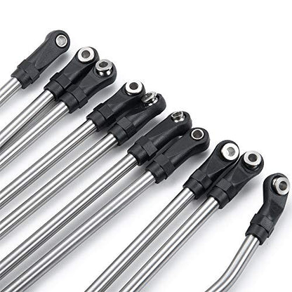 Steel 313mm Wheelbase Links End Rod RC Linkage for AXIAL SCX10-II | 1/10th SCX10-2 RC Crawler Car Upgrade Parts
