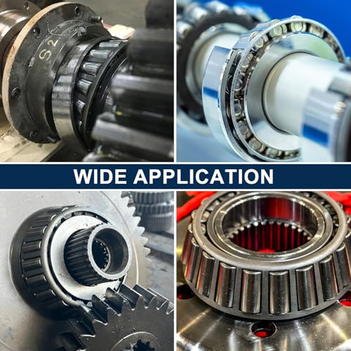 uxcell JL26749/10 Tapered Roller Bearing Cone and Cup Set, 1.24" Bore x 2.09" OD x 0.59" Width, Chrome Steel Taper Bearing Set, ABEC-3 - size: JL26749/10