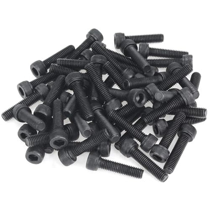 55 Pieces M5 x 20mm Socket Head Cap Screws, Thread Pitch 0.8mm, Sutemribor M5 Black Screws, 12.9 Grade Alloy Steel, Black Oxide Finish, Fully Threaded - size: M5 x 20mm, style: Socket Head