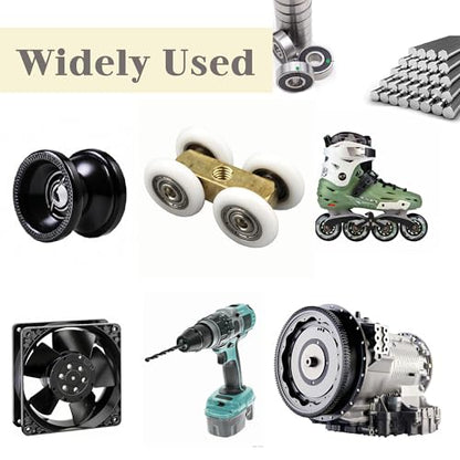 Dianrui 38 PCS 608RS & 608ZZ Ball Bearings Assortment Kit, Small Bearings Carbon Steel Deep Groove Bearing, for Furniture Wheel, Roller Skates, 3D Printing and ect (8mm x 22mm x 7mm) - size: 608RS & ZZ