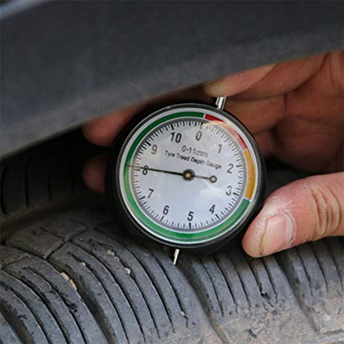 1pc Car Wheel Tire Tyre Tread Depth Gauge Meter Indicator Pointer Measure Device Tool 0-11mm Tire Condition Monitor Display Accessories