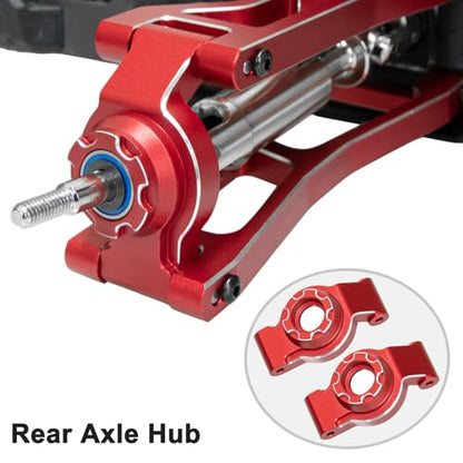Aluminum 1/16 Suspension Arms Front Rear and Upper Lower Suspension Arms | for Traxxas 1/16 Mini XRT Monster Truck Upgrade, Red - color: Red