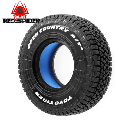 1.9 inch RC Crawler Double Lined Tires OD:105mm,EVA+Foam liner For 1/10 RC Crawler car e.g. TRX-4 D90 BALOCH KO3 TF2 VS4-10 Tamiya CC01 Enduro 90047 SCX10III Gen8 W229/4 Pcs